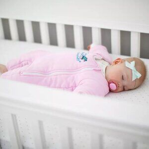 Baby Merlin's Magic Sleepsuit Swaddle Wrap Transition Product, Pink, Size Small